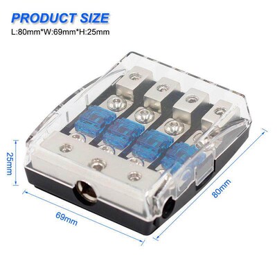 30-150A Stereo o Single Way AGU Fuse Holder Power Distri