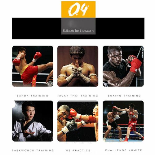 Cotton Strap Boxing Bandage Sanda Muay Thai MMA Hand Gloves