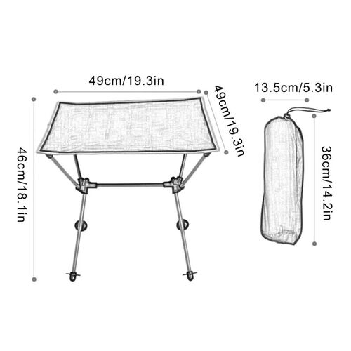 Garden Table Chair Set Outdoor Camping Folding Table with Ch