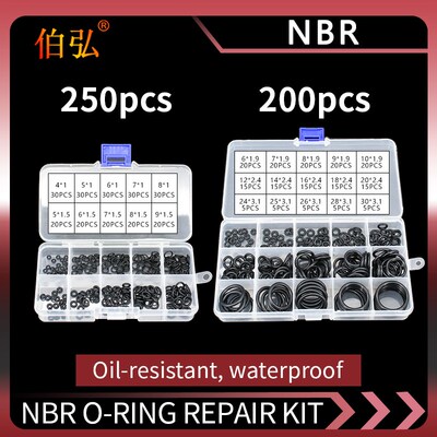 Boxed nitrile silicone rubber O-ring repair kit faucet seali
