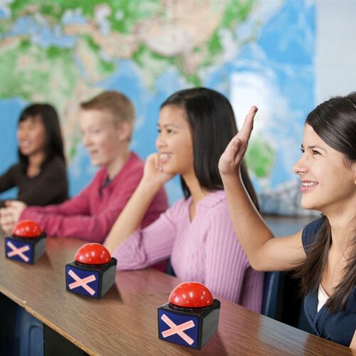 Red Color Game Answer Bell Funny Trendy Party Buzzer