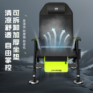 本诺钓椅新款可躺式钓鱼椅全地形多功能钓鱼凳折叠可携式小欧式钓