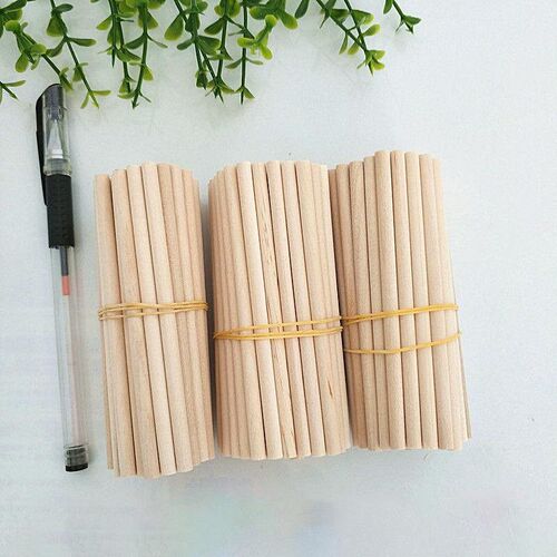 Round DIY Wooden Pine Rods Sticks Durable Dowel Building