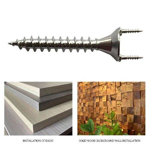 Double-headed Solid Wood Seamless Nails Kits for Baseboard