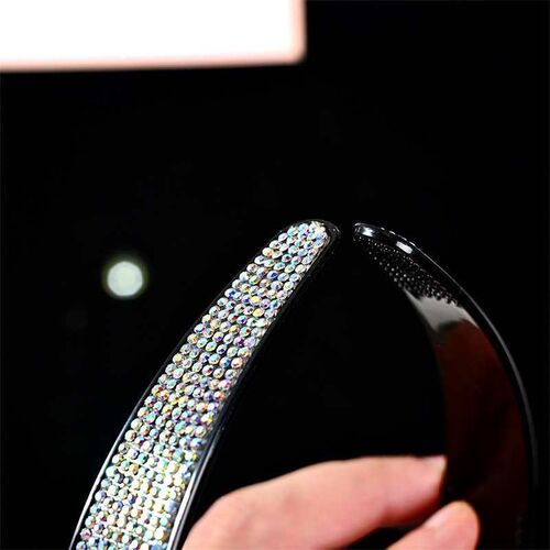 Wide full diamond hairpin rhinestone hairband diamond non-sl