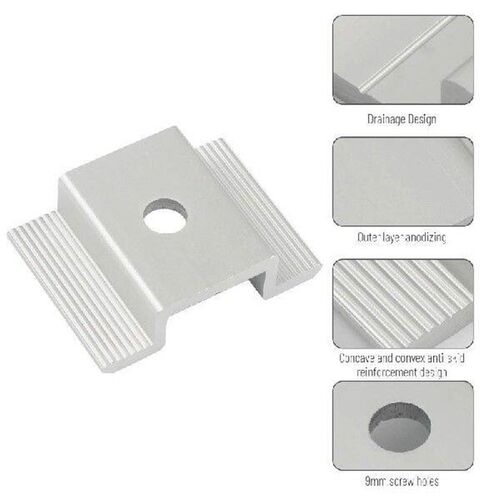 20/50 Pieces Solar Panel Clamps Bracket Wide Photovoltaic