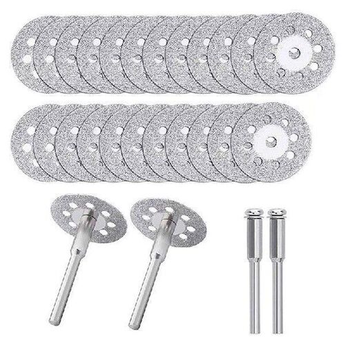 10pcs 22mm Diamond Cutting Disc 3mm Grinding Wheel Mandrel