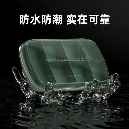 Portable 7-Day Pill Organizer with Large Capacity for Weekly