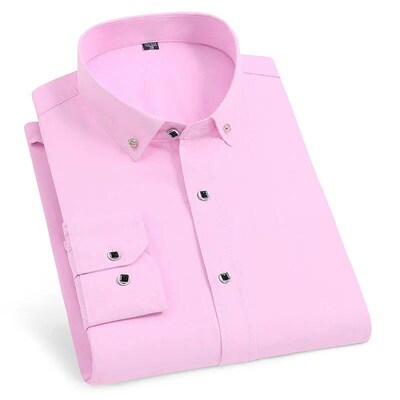 Quality Good Diamond Button Party Formal Plaid Dress Shirts