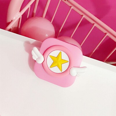 Mini Square Contact Lens Case Cartoon Star Sakura Wings Stor