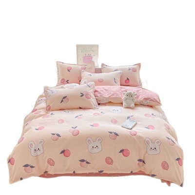 A Mother And Baby Chinese Cartoon Four-piece Set Simple Dorm