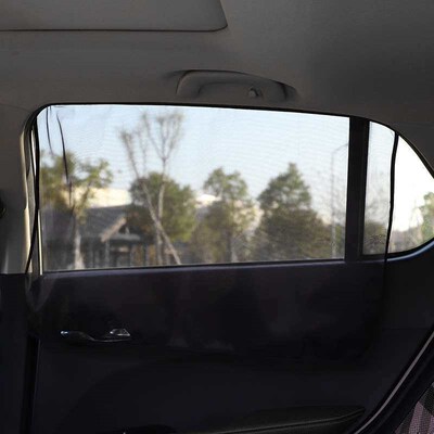 Car mesh magnet curtain sunshade window magnetic suction car