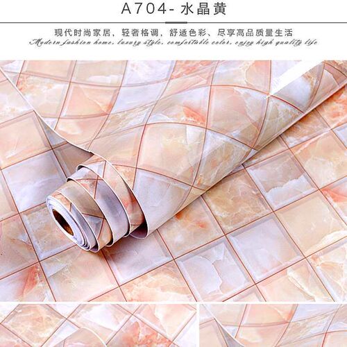 Marble self-sticker wallpaper self-adhesive waterproof pvc d