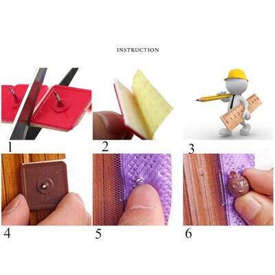 14pcs Anti-mosquito Net Nail Magnetic Fixing Accessories Cur