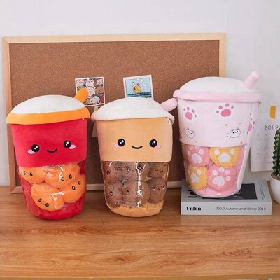 New Kawaii Animal Balls Pudding Candy Bag Pillow Plush Stuff