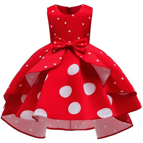 Baby Girls Christmas Flower Striped Dress For Girls Wedding