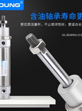 MI32X75-SCM带磁迷你气缸MI32X100圆尾不锈钢迷你气缸MI32X-SCM