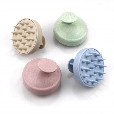 1pc Silicone Shampoo Brush Body Massage Brush Bath Shower
