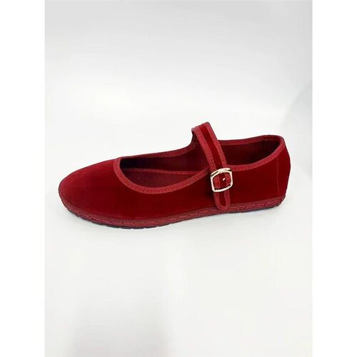 Velvet Mary Jane Shoe for Women Hand Stitch Caual Sreetwear