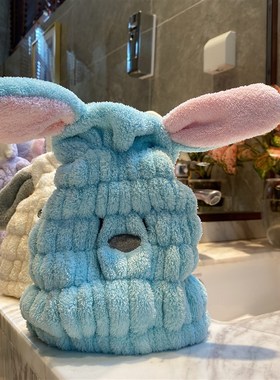 crri儿童干发帽 女童 速干 可爱吸水超强包头发干发巾卡通浴帽