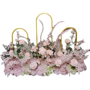 新款婚庆路引绢花花架爱的n次方路引婚礼堂通道布置排花花艺布置