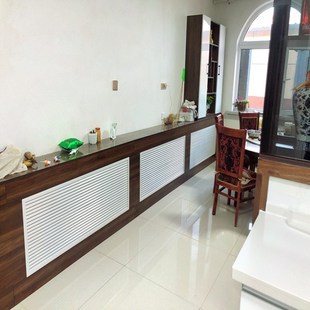 灰色地暖分水器遮挡罩暖气罩黑色蓝色颜色多选卫生间通风口百叶窗