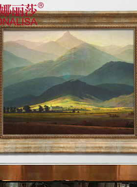 蒙娜丽莎黑色复古油画框油画外框装裱 画家画室30x 30*30挂墙