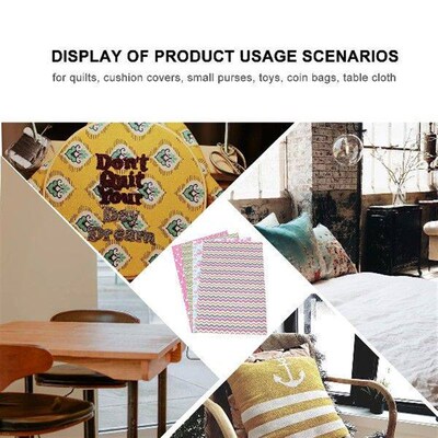 2 Packs DIY Patchwork Cotton Cloth Material Plain Fabric
