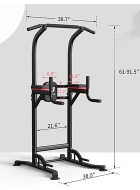 Pull Up Bar Power Tower Dip Bar Station Dip Stand Multi-Func
