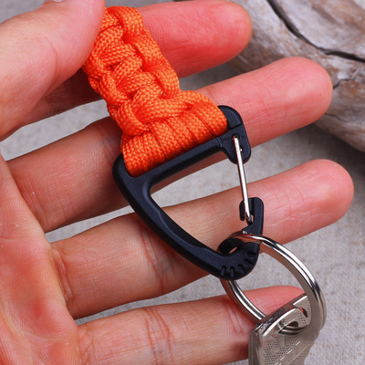 1Pcs 20cm 6 Styles Paracord Keychain Military Braided Nylon