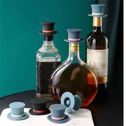 Reusable Silicone Leak Proof Wine Stopper Champagne Whiskey