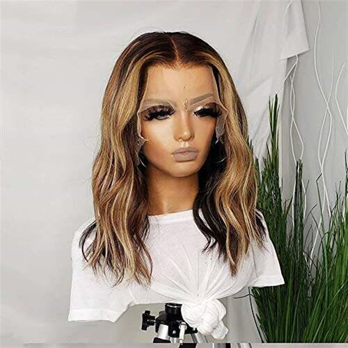 QUINLUX WIGS 4T27 Human Hair 13X6 Lace Front Wigs For Black