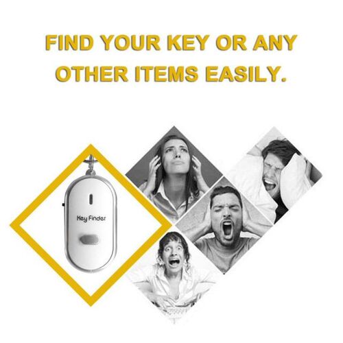 LED Whistle Key Finder Flashing Beeping Sound Control Alarm