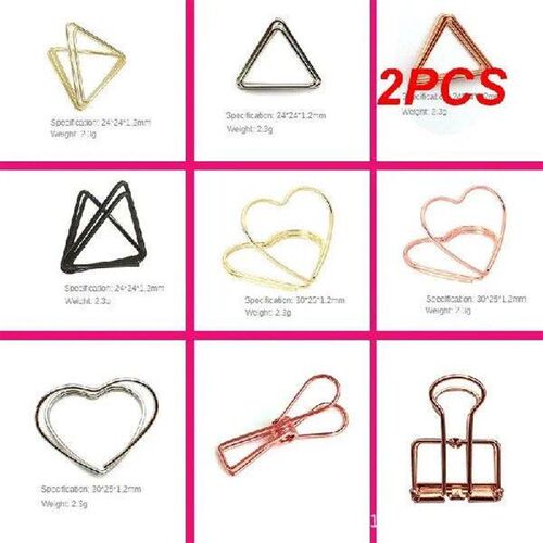 2PCS Metal Memo Holder For Party Wedding Banquet Double