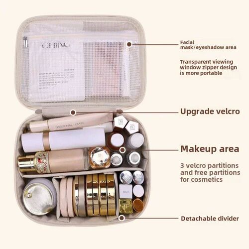 New Womens Cosmetic Bag Portable Storage Bag Large Capacity