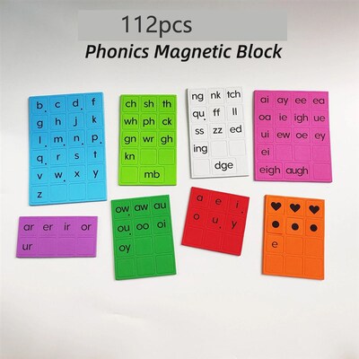 Classroom Magnetic Letter Tiles for Phonics and Spelling磁片
