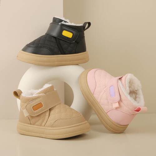 Childrens tton-padded Low-top Short Boots Baby Snow Boots N