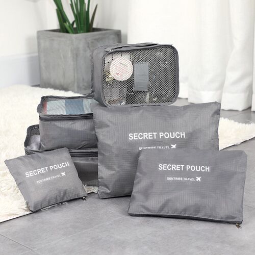 7/6pcs Travel Storage Bag Large Capacity Suitcase Storage Lu