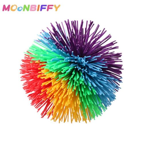 1Pc  Rainbow Fingertips Sensory Bouncy Ball Stringy Balls Gr