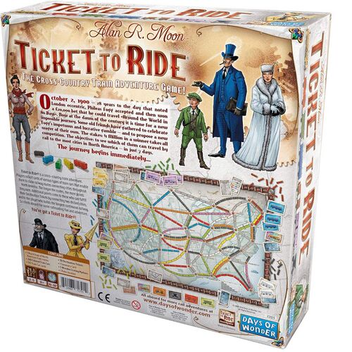Ticket to Ride train board games Strategy Cross-Country toys