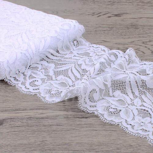 15cm Wide Lace Fabric Elastic Lace Ribbon 1meter DIY Apparel