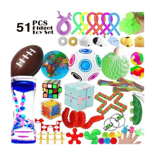 Random 5-40pcs Mystery Gifts Fidget Toys Pack Surprise Box 2