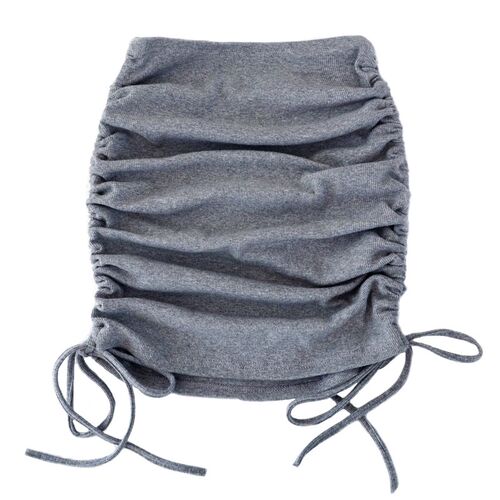 woman Summer skirts solid color period ladies knitting threa