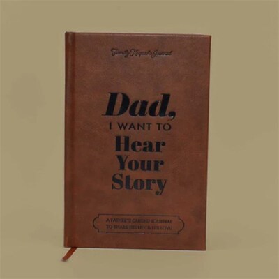 Dad, I Want to Hear Your Story 父亲节礼物故事皮革笔记本