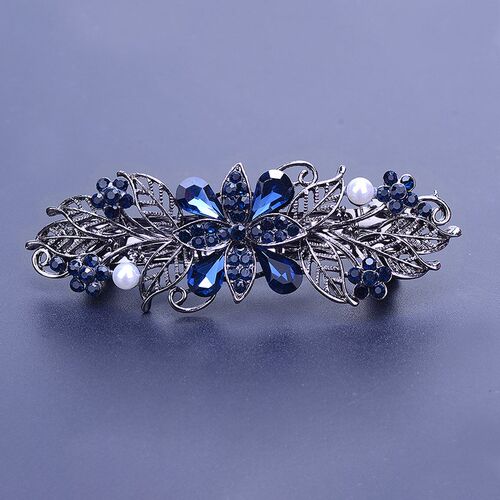 New Korean version sparkling crystal flower spring hairpin r