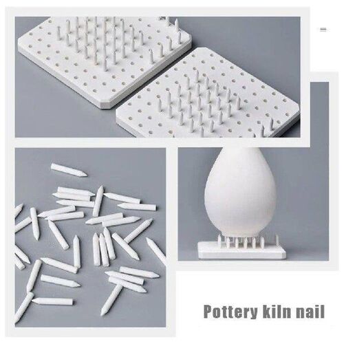 60 Pcs Ceramic Fired Support Nails Pottery Tools Crafts