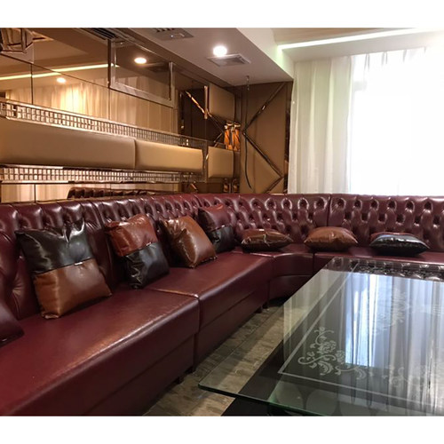 ktv沙发包厢民宿会所餐厅酒吧清吧网咖UL型转角卡座茶几