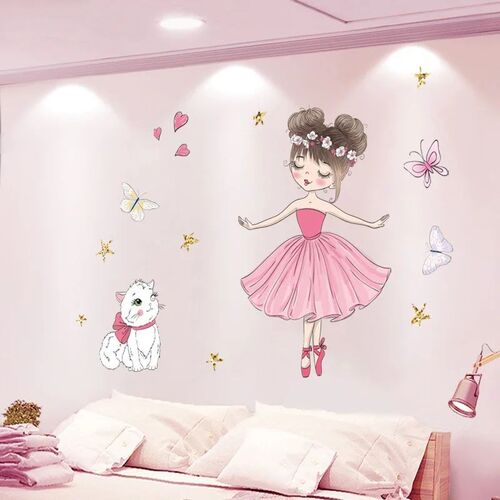 Fairy Ballet Dancer Unicorn Wall ers for Kids Rooms Girls Ba