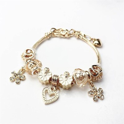 Women Heart Bracelets Jewellery Pulseira Feminina Bracelet