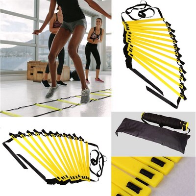 Agility Speed Ladder Stairs Nylon Straps Training Ladders Ag